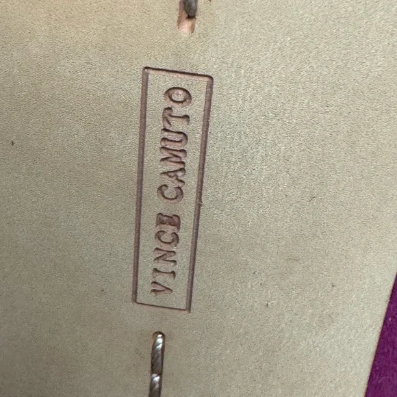 Vince Camuto Women's Wine Suede Peep-Toe Heels - Picture 5 of 6